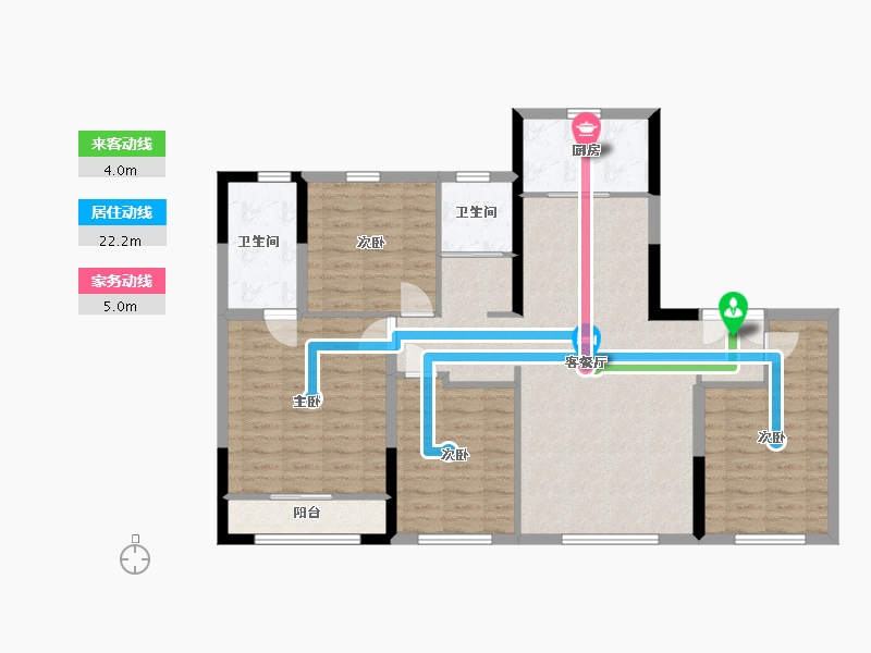 青海省-海东市-香格里拉-104.00-户型库-动静线