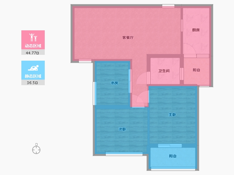 河南省-开封市-绿都·上河城-72.00-户型库-动静分区