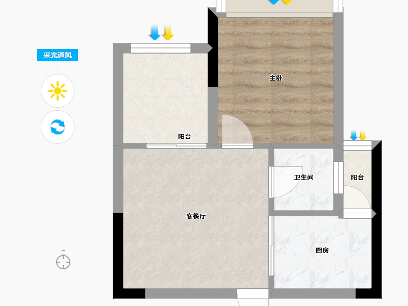 广东省-惠州市-泰豪南山翡翠-35.00-户型库-采光通风