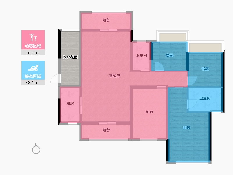 广东省-惠州市-恒鑫御园-112.71-户型库-动静分区