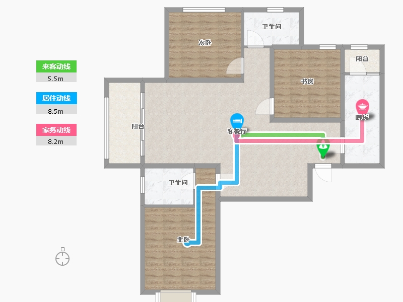 河南省-开封市-绿都·上河城-126.50-户型库-动静线