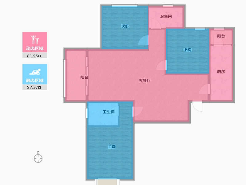 河南省-开封市-绿都·上河城-126.50-户型库-动静分区