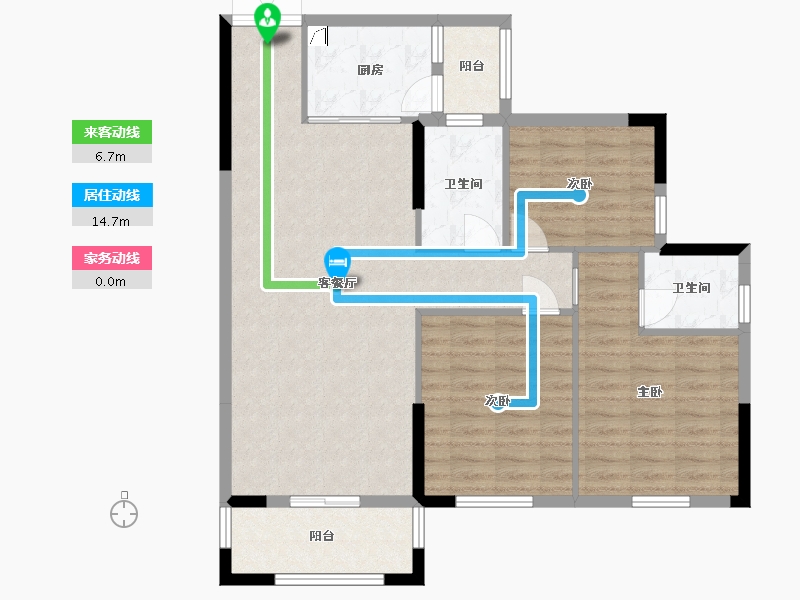 广东省-梅州市-新城中央-97.69-户型库-动静线