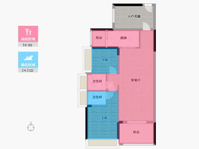 广东省-惠州市-大康福盈门-82.47-户型库-动静分区