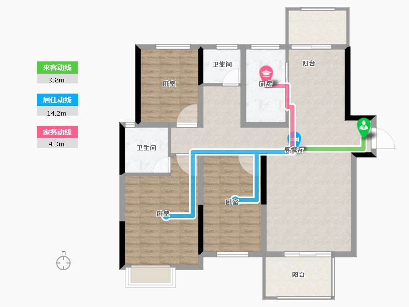 河南省-周口市-铂悦府-110.01-户型库-动静线