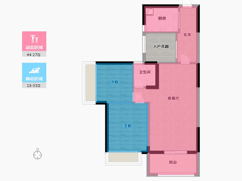 广东省-惠州市-爱琴海-60.50-户型库-动静分区