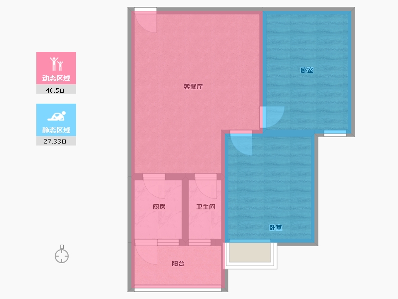 广东省-汕头市-富居豪庭-60.00-户型库-动静分区