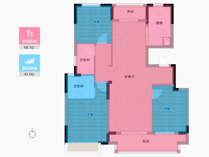 山东省-日照市-绿城·蘭园-100.00-户型库-动静分区