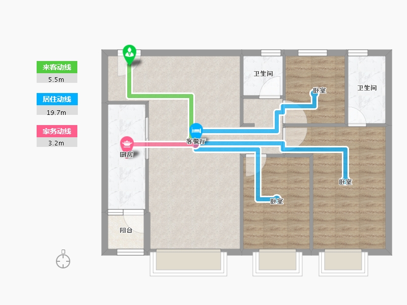 湖南省-株洲市-奥园神农养生城-83.21-户型库-动静线