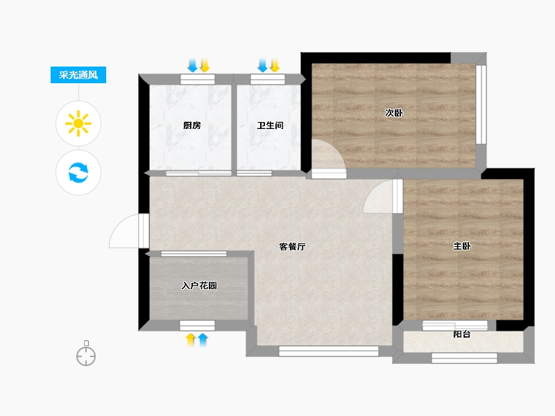 广东省-惠州市-爱琴海-48.00-户型库-采光通风