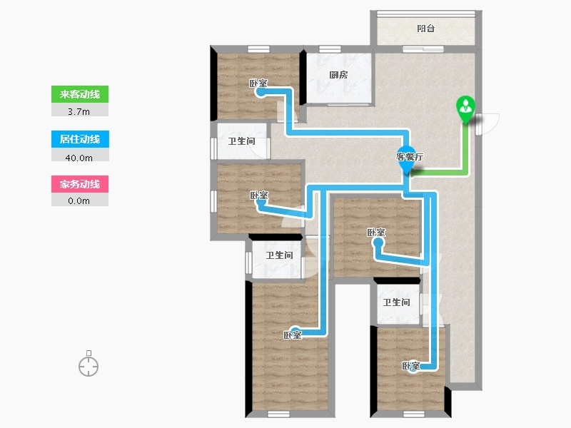 广东省-揭阳市-御江南-103.39-户型库-动静线