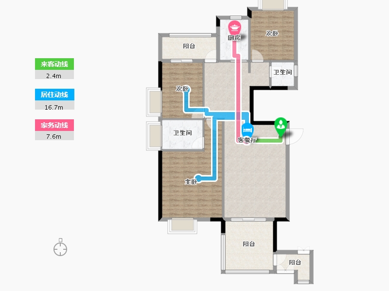 广东省-汕头市-中信华庭-118.44-户型库-动静线