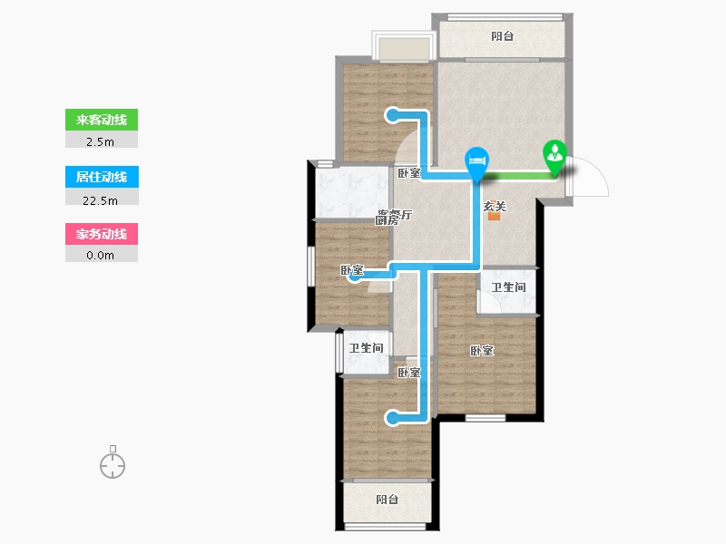 广西壮族自治区-南宁市-广源鲁班壹号-96.38-户型库-动静线