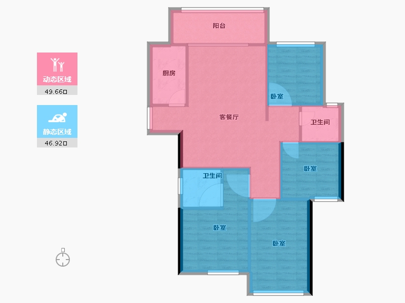 广西壮族自治区-南宁市-广源鲁班壹号-88.09-户型库-动静分区