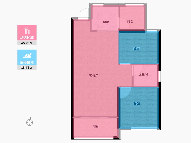 广西壮族自治区-南宁市-时代茗城|财富天下-59.00-户型库-动静分区