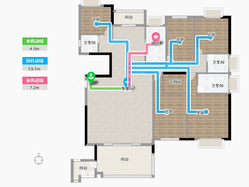 广东省-汕头市-中信华庭-200.99-户型库-动静线