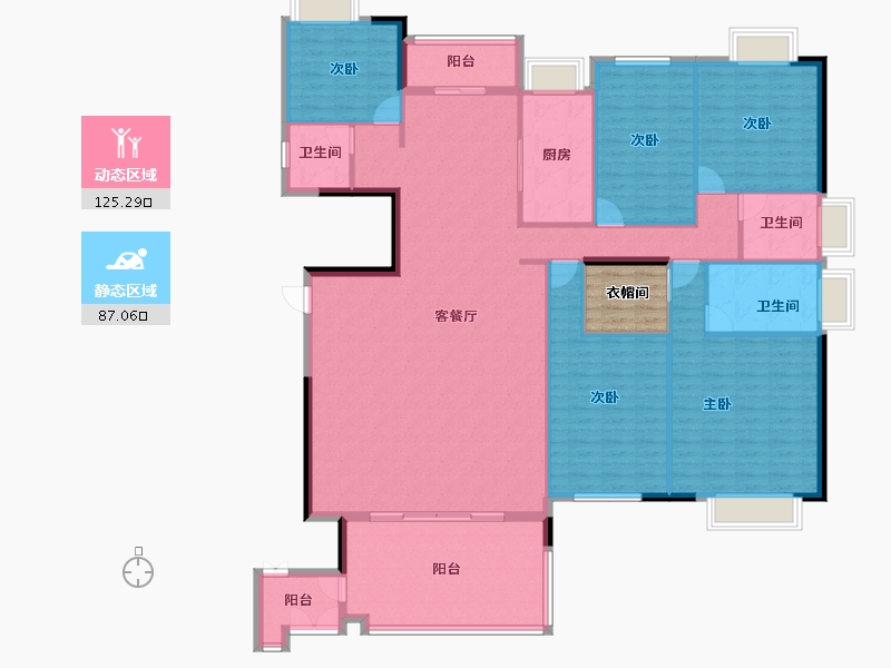 广东省-汕头市-中信华庭-200.99-户型库-动静分区