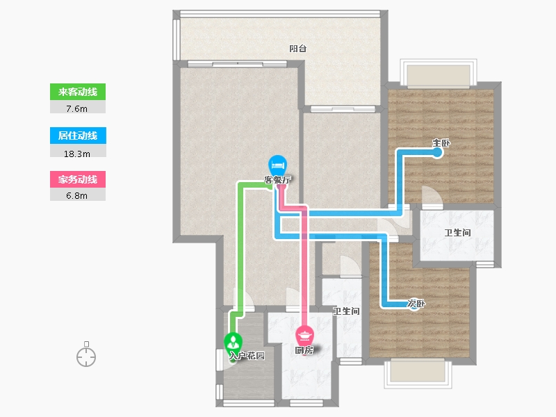 贵州省-贵阳市-锦绣蓝湾-117.94-户型库-动静线