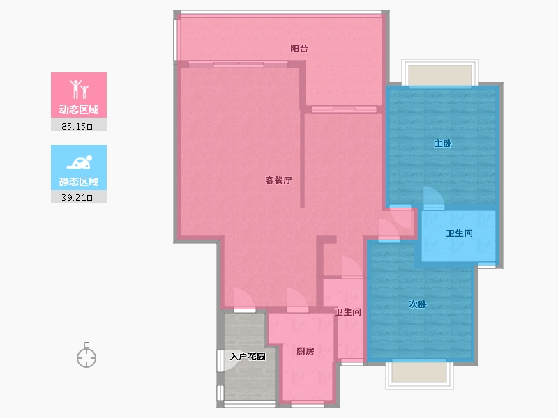 贵州省-贵阳市-锦绣蓝湾-117.94-户型库-动静分区