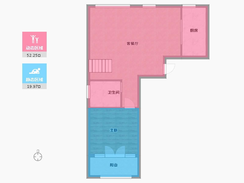 山东省-潍坊市-亚特尔智汇城-65.75-户型库-动静分区