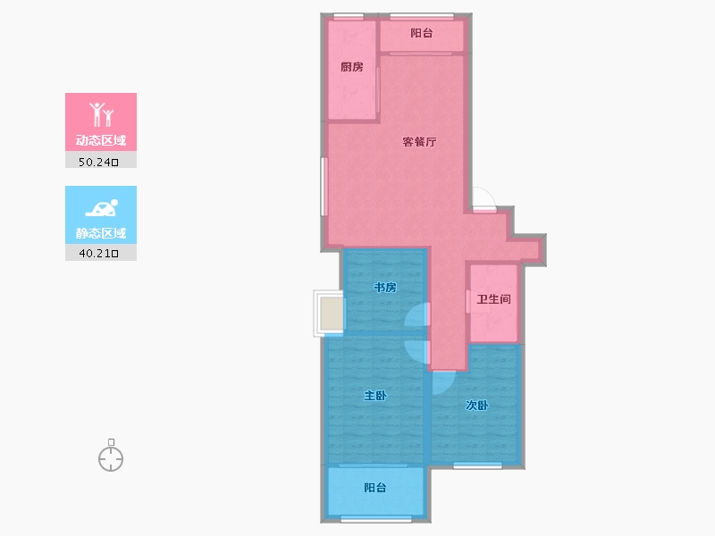 山东省-济南市-燕玺台-81.51-户型库-动静分区