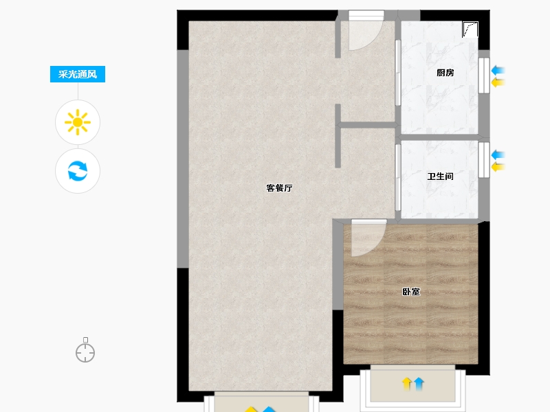 福建省-龙岩市-建发央郡-51.04-户型库-采光通风