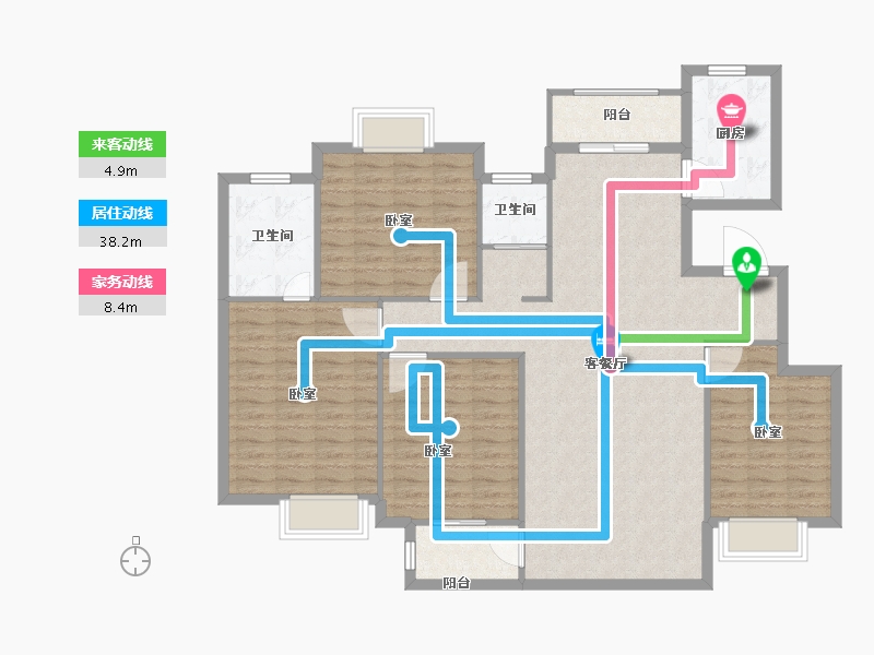 江西省-赣州市-状元府-128.00-户型库-动静线