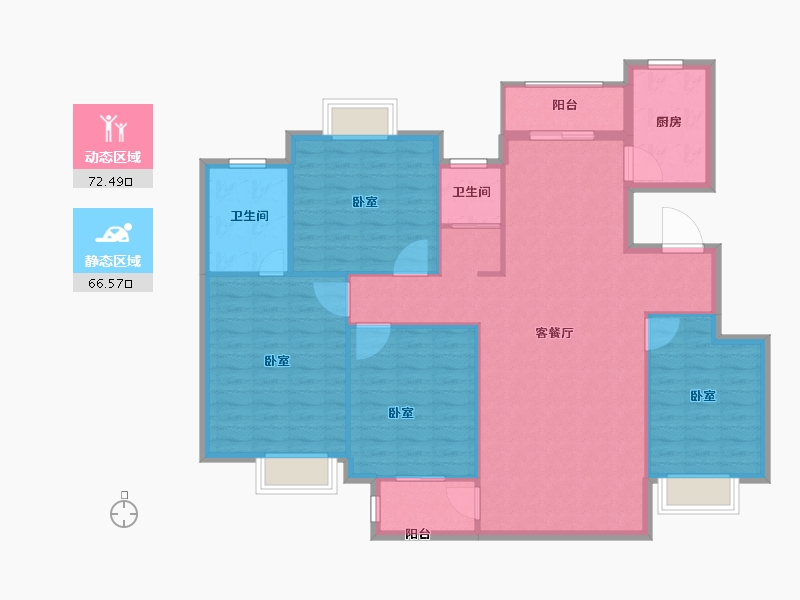 江西省-赣州市-状元府-128.00-户型库-动静分区