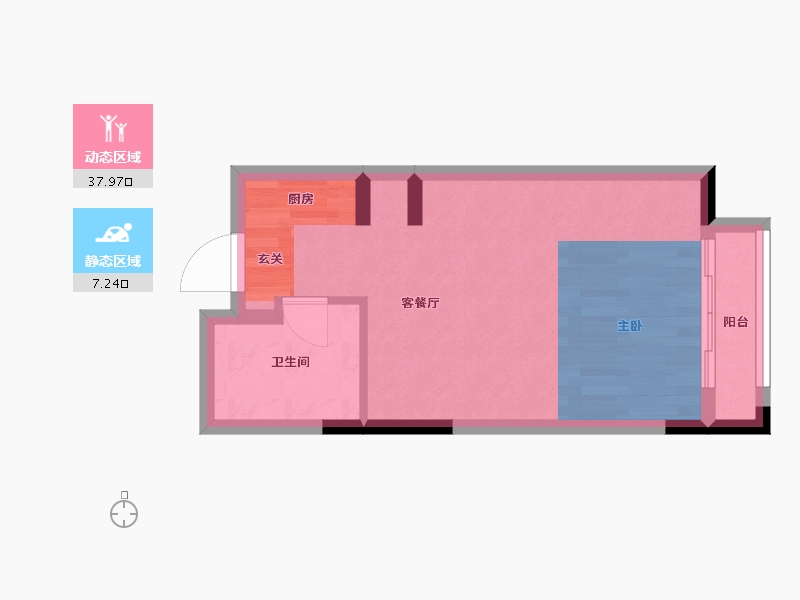 浙江省-杭州市-保亿风景晨园-34.00-户型库-动静分区