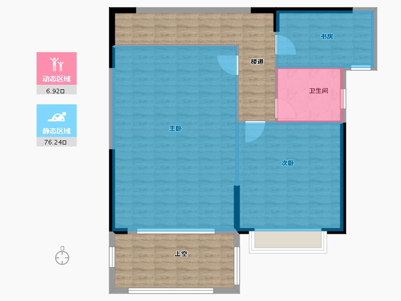 江西省-吉安市-凯旋·世纪-104.31-户型库-动静分区