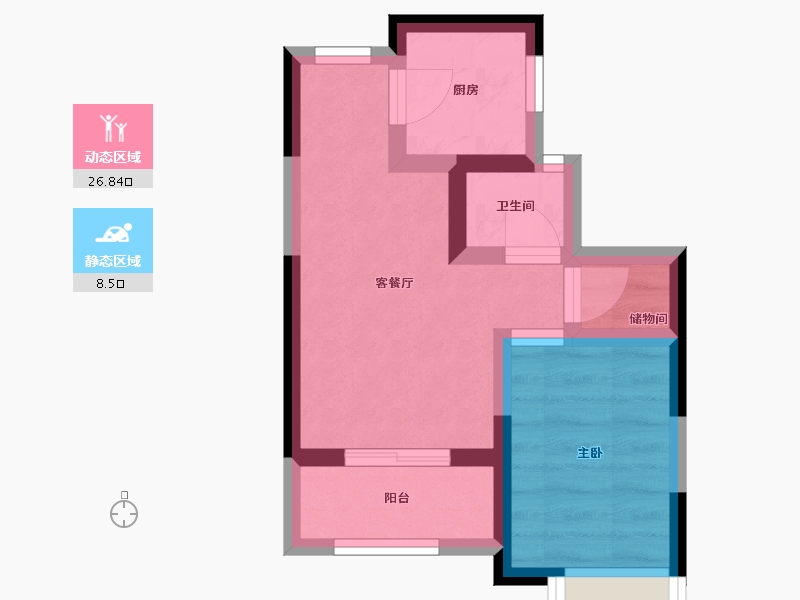 安徽省-六安市-滨江裕花园-29.92-户型库-动静分区