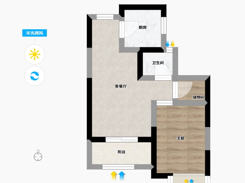 安徽省-六安市-滨江裕花园-29.92-户型库-采光通风