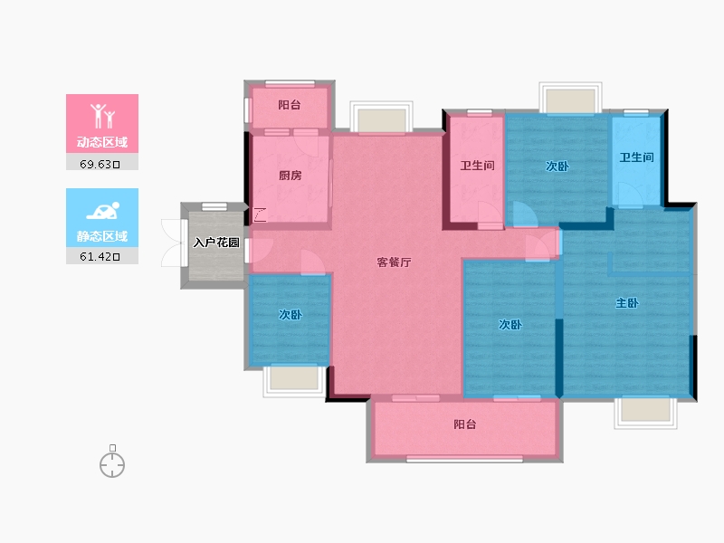 广东省-梅州市-梅县富力城-122.17-户型库-动静分区