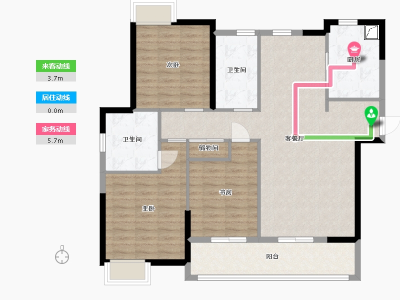 福建省-三明市-富力爱丁堡-104.00-户型库-动静线