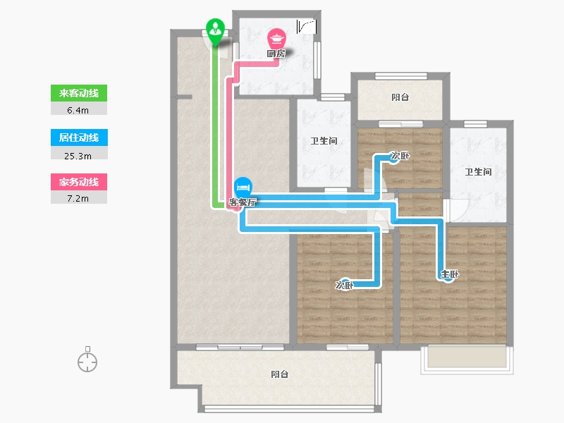 安徽省-六安市-富力院士廷-120.00-户型库-动静线