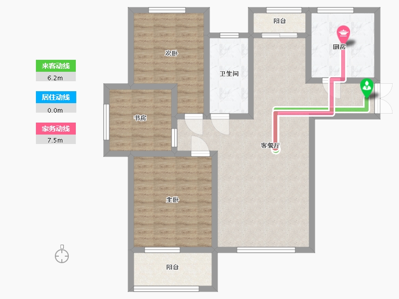 山东省-潍坊市-昌乐中心城-93.60-户型库-动静线