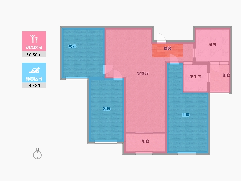 山东省-潍坊市-群邦新天地-89.60-户型库-动静分区