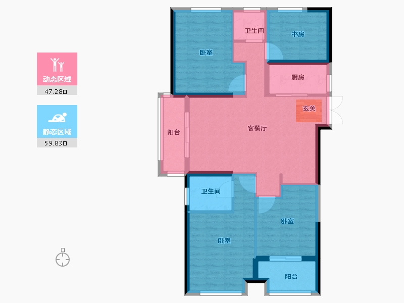 福建省-南平市-正荣财富中心-96.00-户型库-动静分区