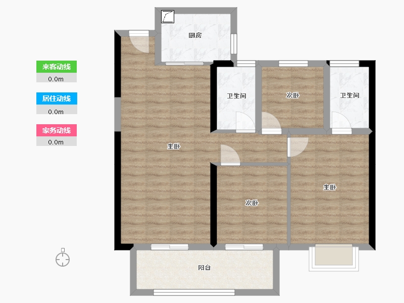 福建省-泉州市-世茂璀天城-81.97-户型库-动静线