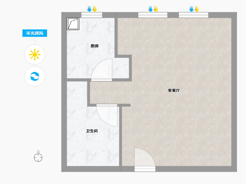 山东省-济南市-绿城济南中心-48.00-户型库-采光通风