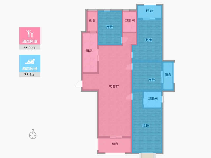 河南省-郑州市-宏光协和城邦-136.70-户型库-动静分区