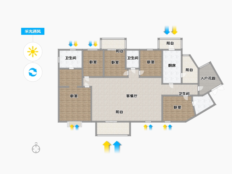 湖北省-武汉市-都会轩-319.32-户型库-采光通风