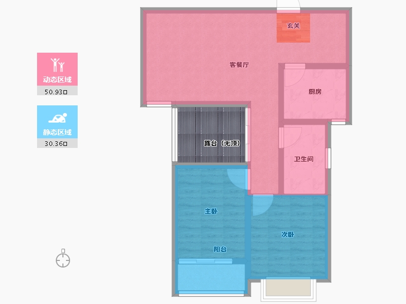 河南省-安阳市-阳光国际城-80.01-户型库-动静分区