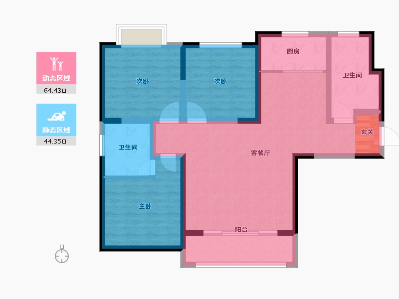 河南省-洛阳市-米兰印象-97.01-户型库-动静分区