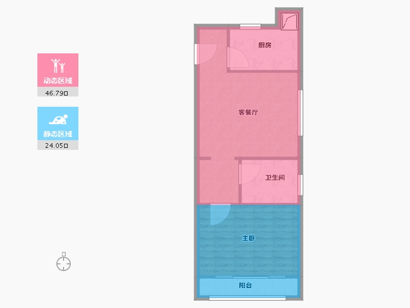 山东省-济南市-绿城济南中心-64.00-户型库-动静分区