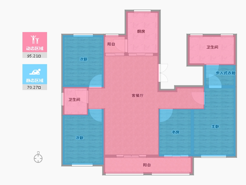 山东省-济南市-易安明郡-151.00-户型库-动静分区