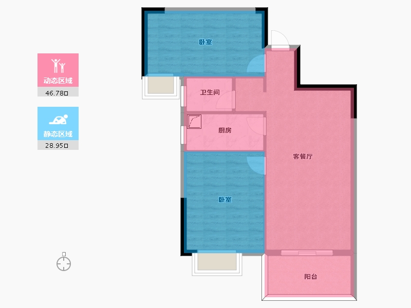 福建省-龙岩市-典金尚成-68.39-户型库-动静分区