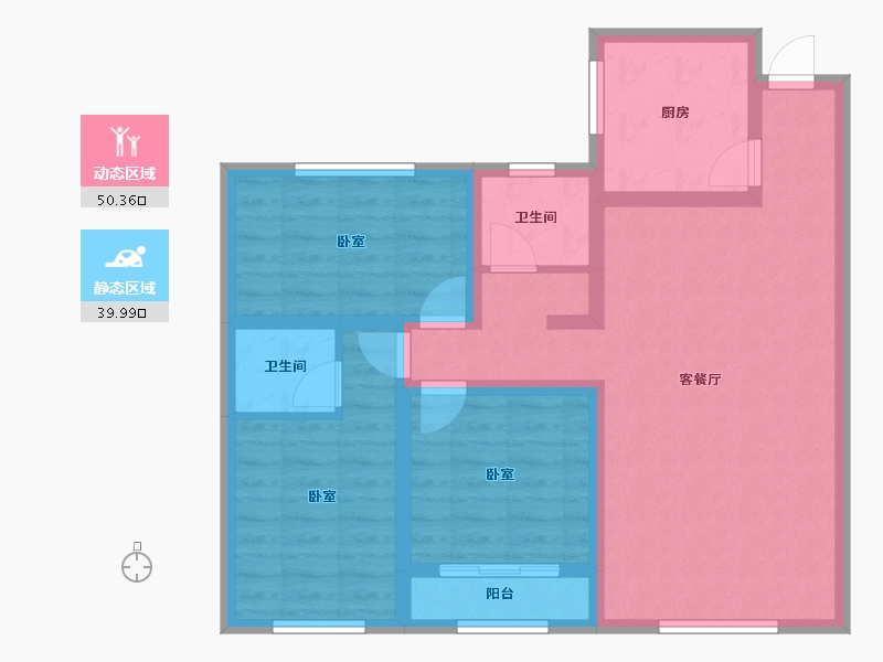 山东省-泰安市-华新・新干线-79.42-户型库-动静分区