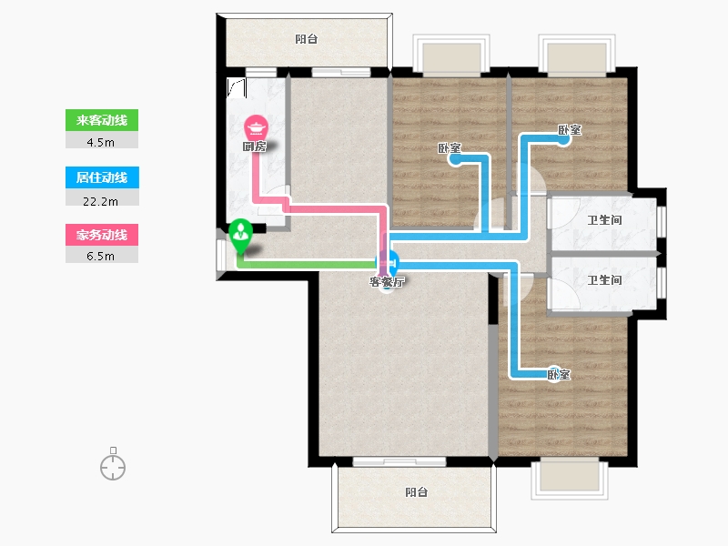 福建省-龙岩市-典金尚成-98.54-户型库-动静线