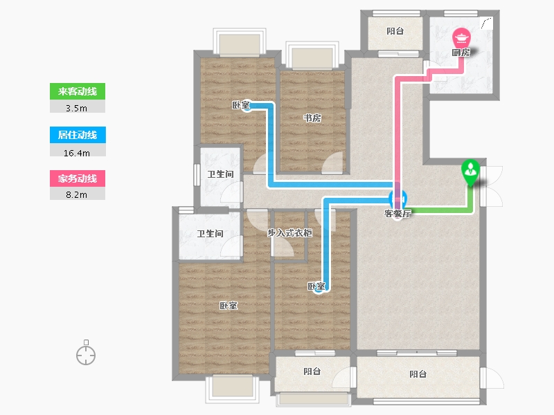 福建省-宁德市-华府豪庭二期-127.27-户型库-动静线